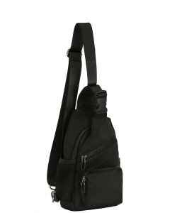 Fashion Nylon Sling Bag GLMA-0096 BLACK
